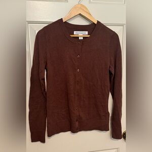 Amazon Essentials Brown Button-Up Cardigan